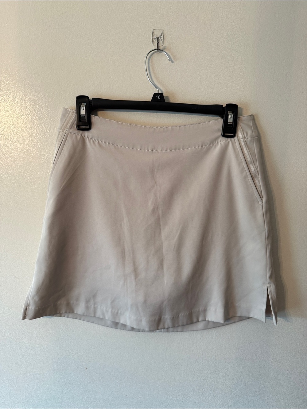 Lady Hagen Neutral Beige Tan Neutral Mini Skort